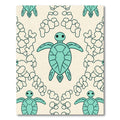 Aqua Sea Turtle Cascade Repeat Rug