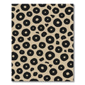 Black Blossom Spot Scatter Rug