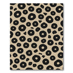 Black Blossom Spot Scatter Rug