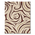 Earthy Swirl Tribal Marks Rug