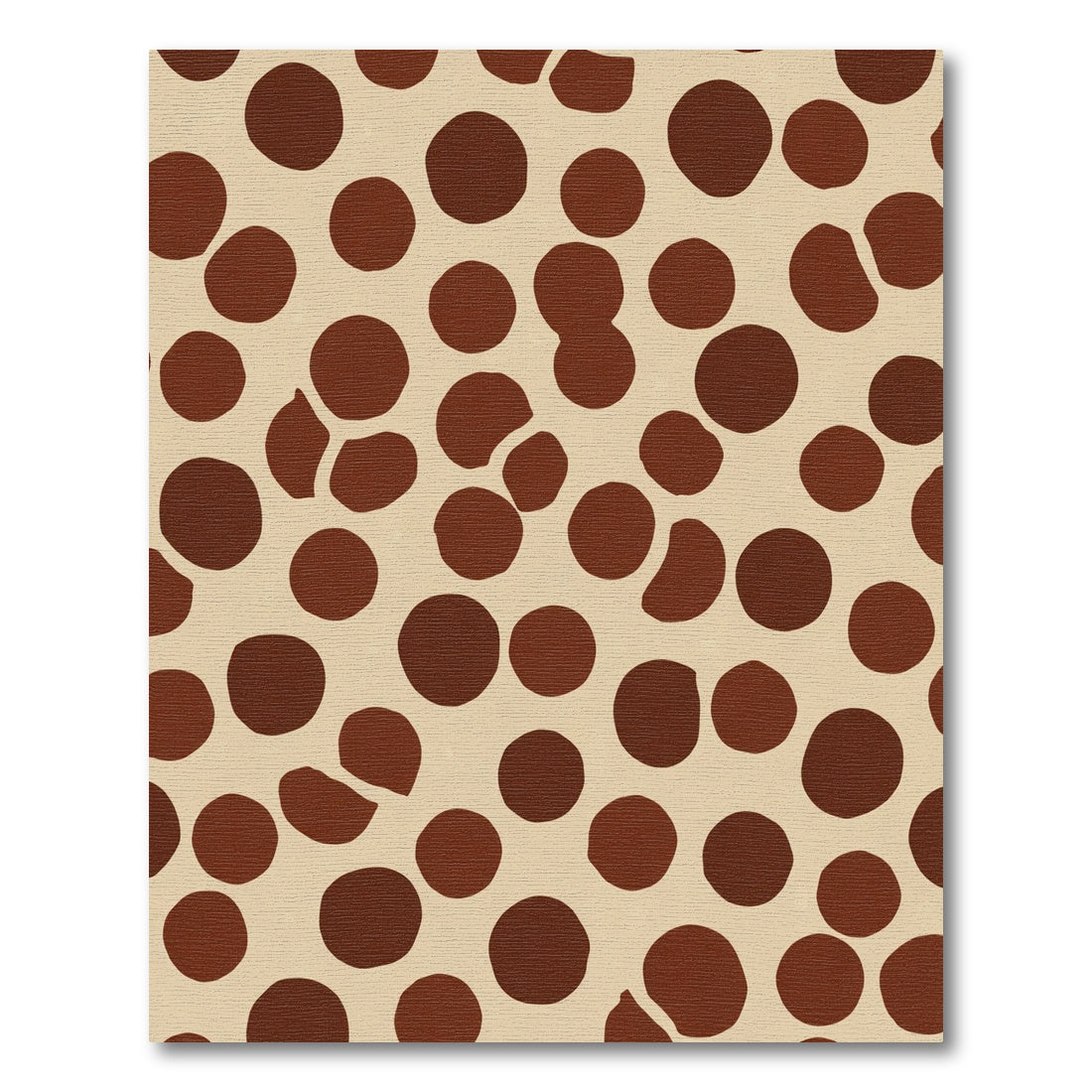 Earthy Polka Dot Cluster Rug