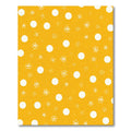 Golden Yellow White Dot Scatter Rug