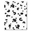 Black White Spotted Blob Rug