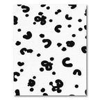Black White Spotted Blob Rug