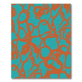 Organic Amber Vine Teal Flow Rug