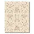 Beige Sketchy Woodland Creature Mask Rug