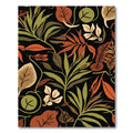Earthy Autumn Foliage Pattern Rug