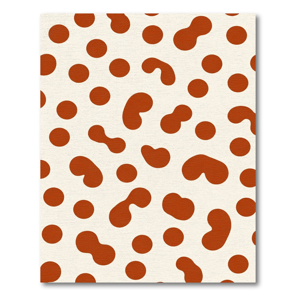 Cream Terracotta Blobs and Dots Rug