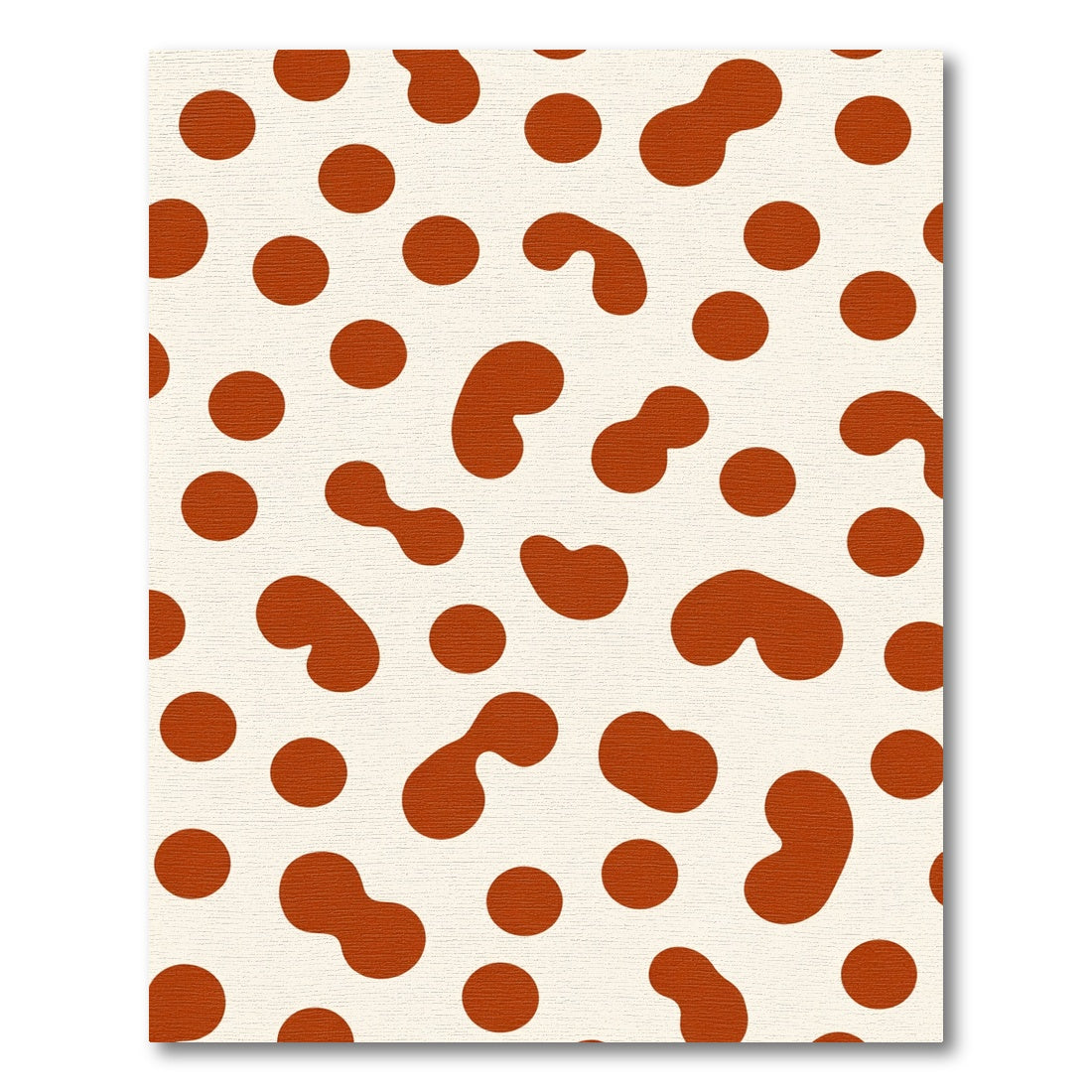 Cream Terracotta Blobs and Dots Rug