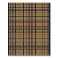 Classic Tan Plaid Tartan Grid Rug