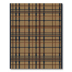 Classic Tan Plaid Tartan Grid Rug