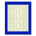 Deep Blue Diamond Dotted Lines Rug