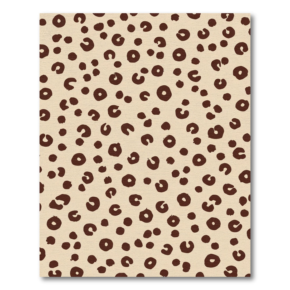 Brown Leopard Spot Splash Rug