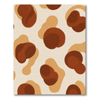 Earthy Abstract Blob Composition Rug
