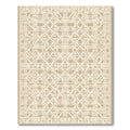 Neutral Beige Interlocking Weave Layout Rug