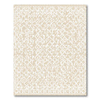 Cracked White Tan Lattice Rug