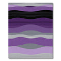 Amethyst Gray Gradient Wave Rug