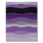 Amethyst Gray Gradient Wave Rug