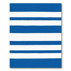 Bold Blue White Stripe Rug