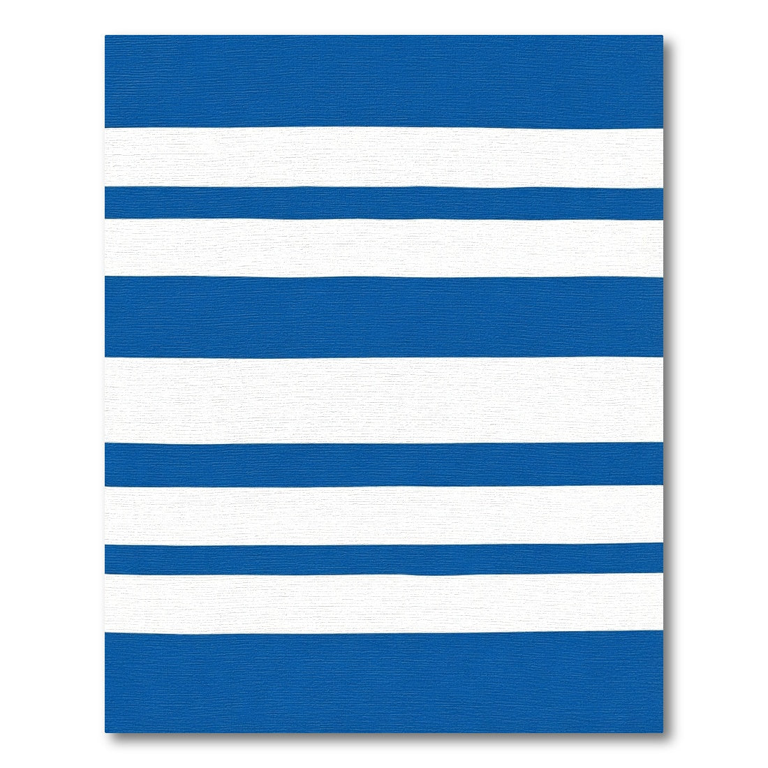Bold Blue White Stripe Rug