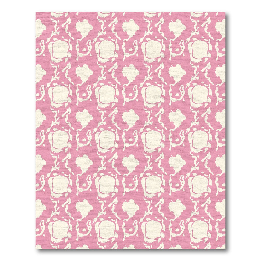 Pastel Pink Organic Blobs Rug