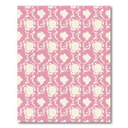 Pastel Pink Organic Blobs Rug