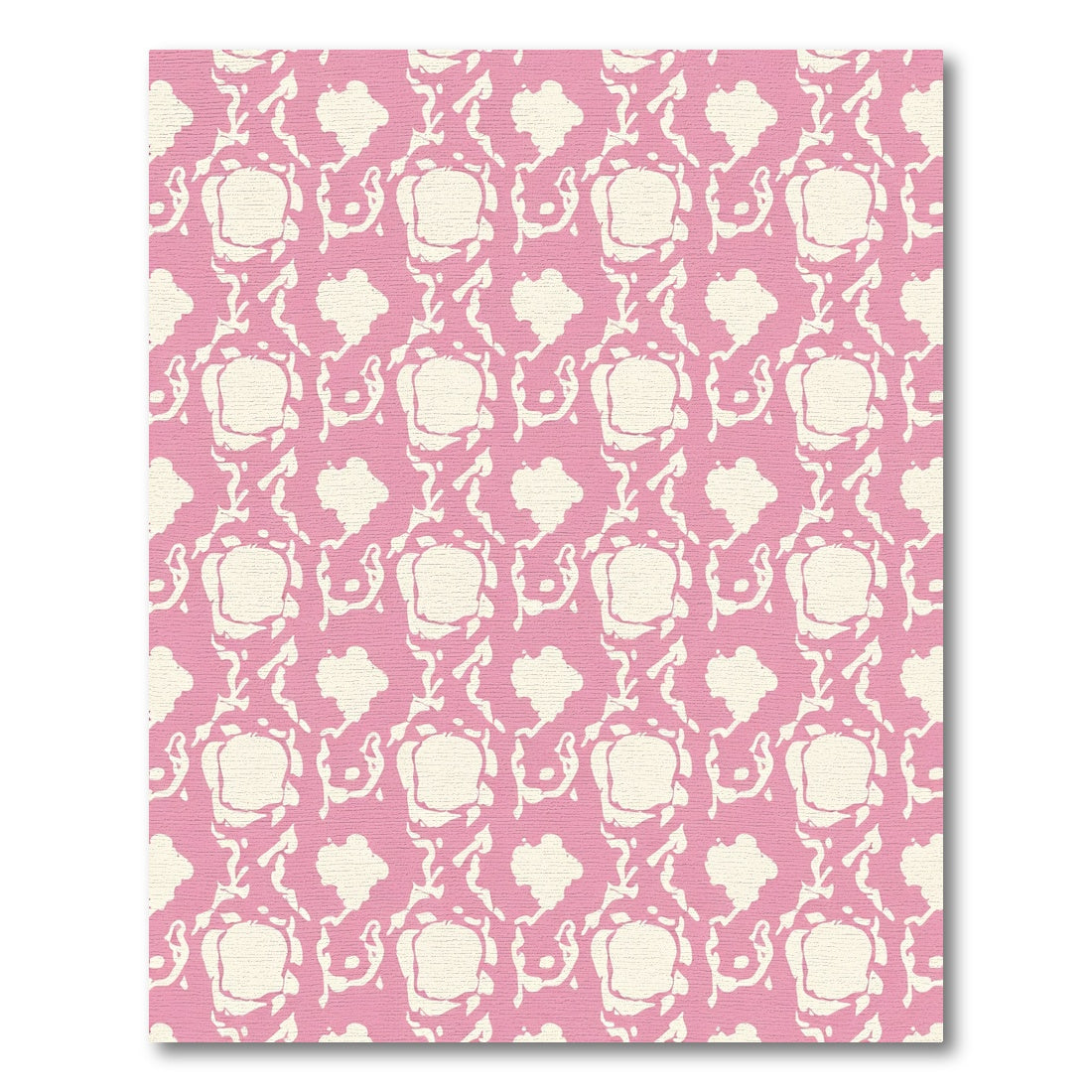 Pastel Pink Organic Blobs Rug