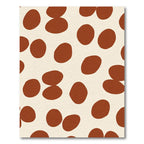 Organic Ochre Spots Contemporary Rug
