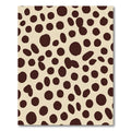 Dark Brown Polka Dot Cream Rug