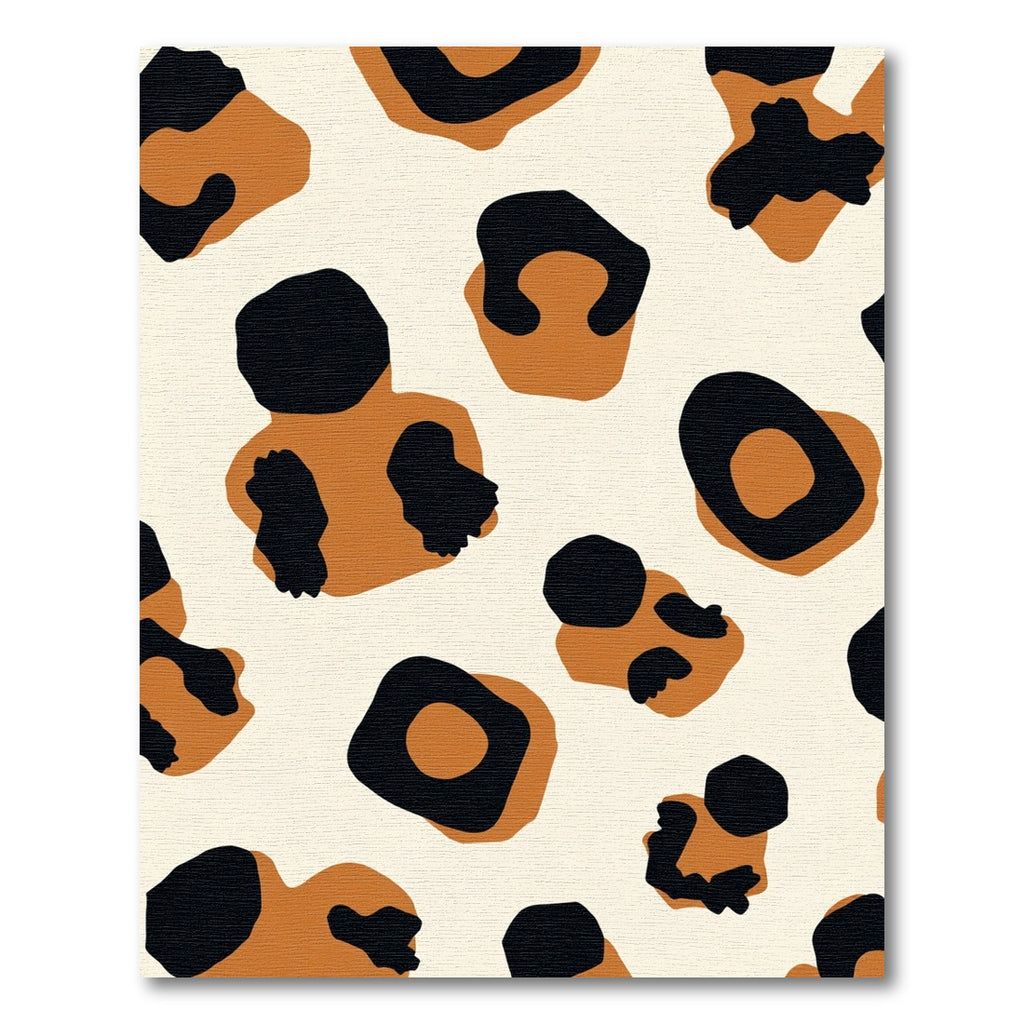 Brown Black Leopard Spots Rug