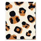 Brown Black Leopard Spots Rug