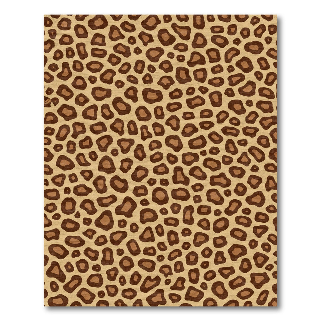 Taupe Brown Animal Spot Rug