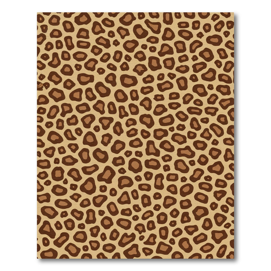 Taupe Brown Animal Spot Rug