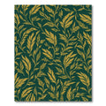 Gold Leaf Vine Emerald Backdrop Rug