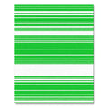 Vibrant Green Horizontal Stripe Rug