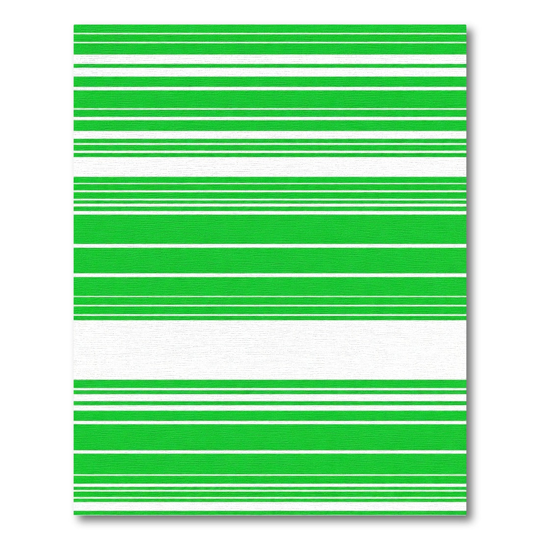 Vibrant Green Horizontal Stripe Rug