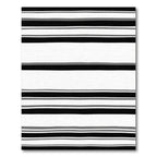 Monochromatic Horizontal Stripe Texture Rug