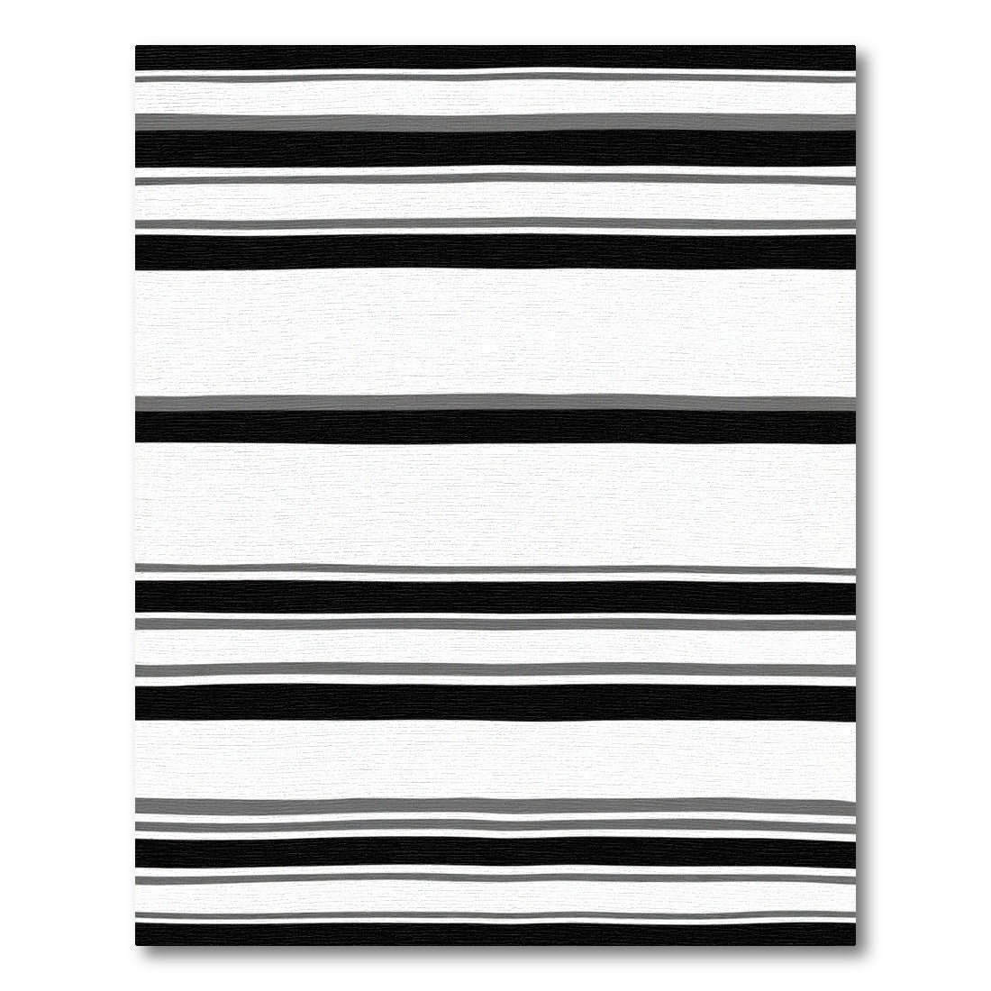 Monochromatic Horizontal Stripe Texture Rug