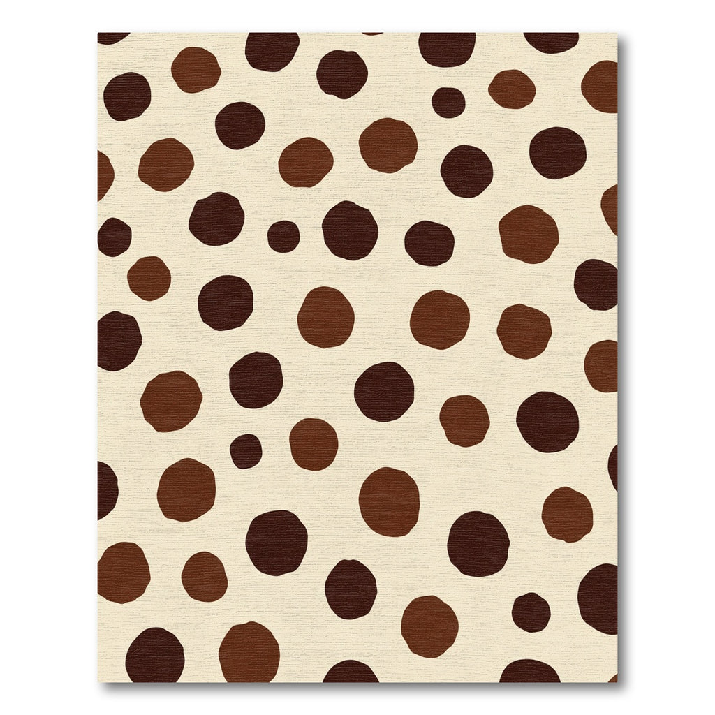 Chocolate Cream Polka Dot Delight Rug