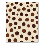 Chocolate Cream Polka Dot Delight Rug