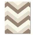 Earthy Tones Striped Chevron Rug