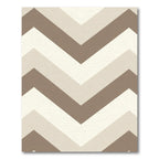 Earthy Tones Striped Chevron Rug