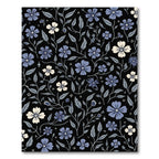 Midnight Garden Floral Swirl Rug