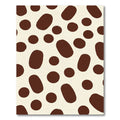 Brown White Polka Dot Spot Rug