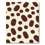 Brown White Polka Dot Spot Rug