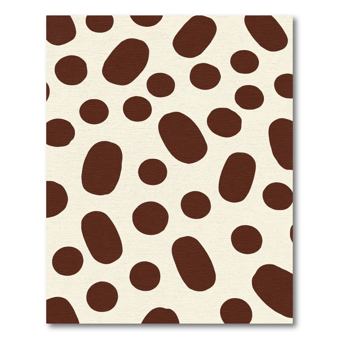 Brown White Polka Dot Spot Rug
