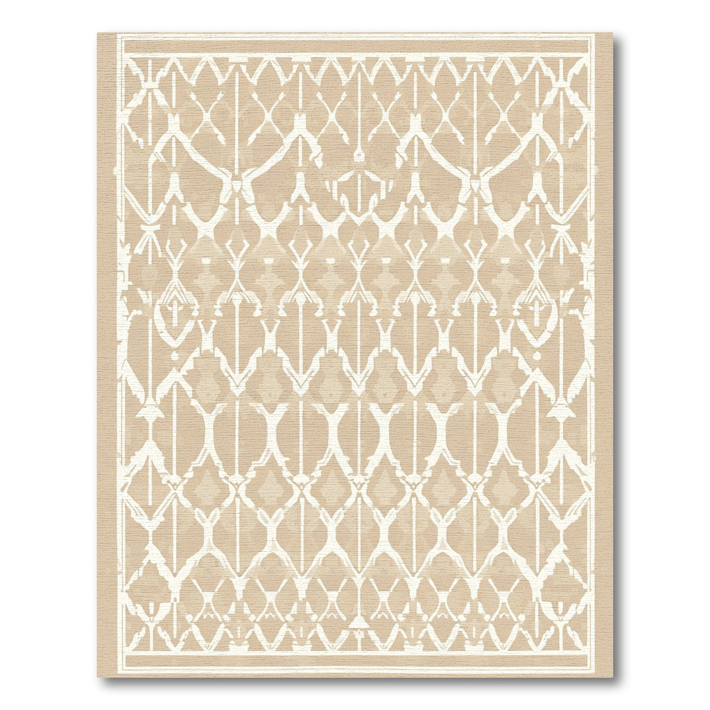 Neutral Lattice Arch Repeating Ornament Rug