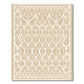 Neutral Lattice Arch Repeating Ornament Rug