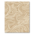 Earthy Swirl Abstract Streaks Rug