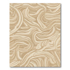 Earthy Swirl Abstract Streaks Rug